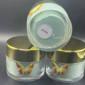 Green Acrylic Powder 1 onz  for Nails and Beauty, High-Quality Material, Colorful Packaging