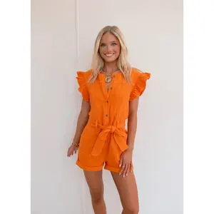 Emersyn Romper - Orange