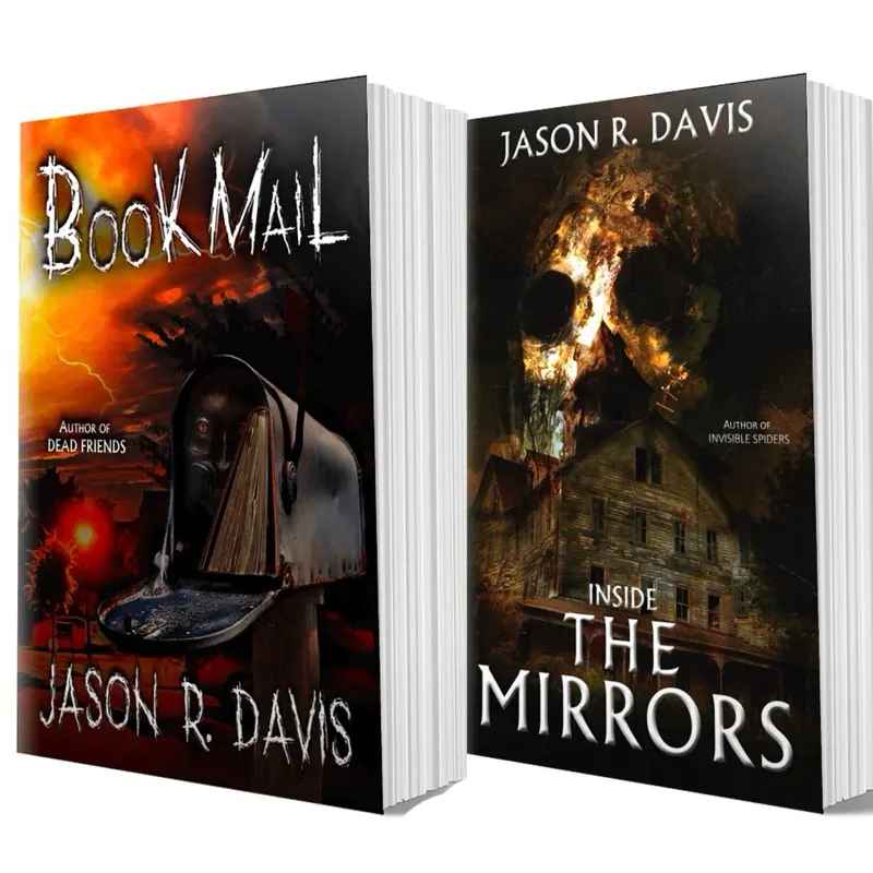 2 Book Horror Bundle  - 2 signed horror books by Jason R Davis tube shopping fiction Novel Gothic