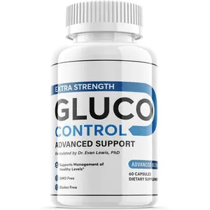 1 Pack - Gluco Control - Blood Sugar Support Supplement Extra Strength- 60 Caps