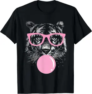 100% cotton Unisex Tiger Women Tiger Face Wild Animal Cute Tiger Shirt Women T-Shirt