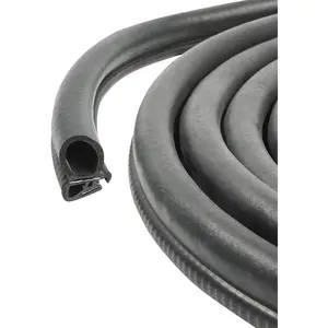 ESEWALAS 10FT/20FT Universal Automotive Door Seal Strip,U-Shape  Door Rubber Seal Strip Trim Seal with Side Bulb,Self-Adhesive  Weather Stripping Seal Strip  Applications (10 Ft)