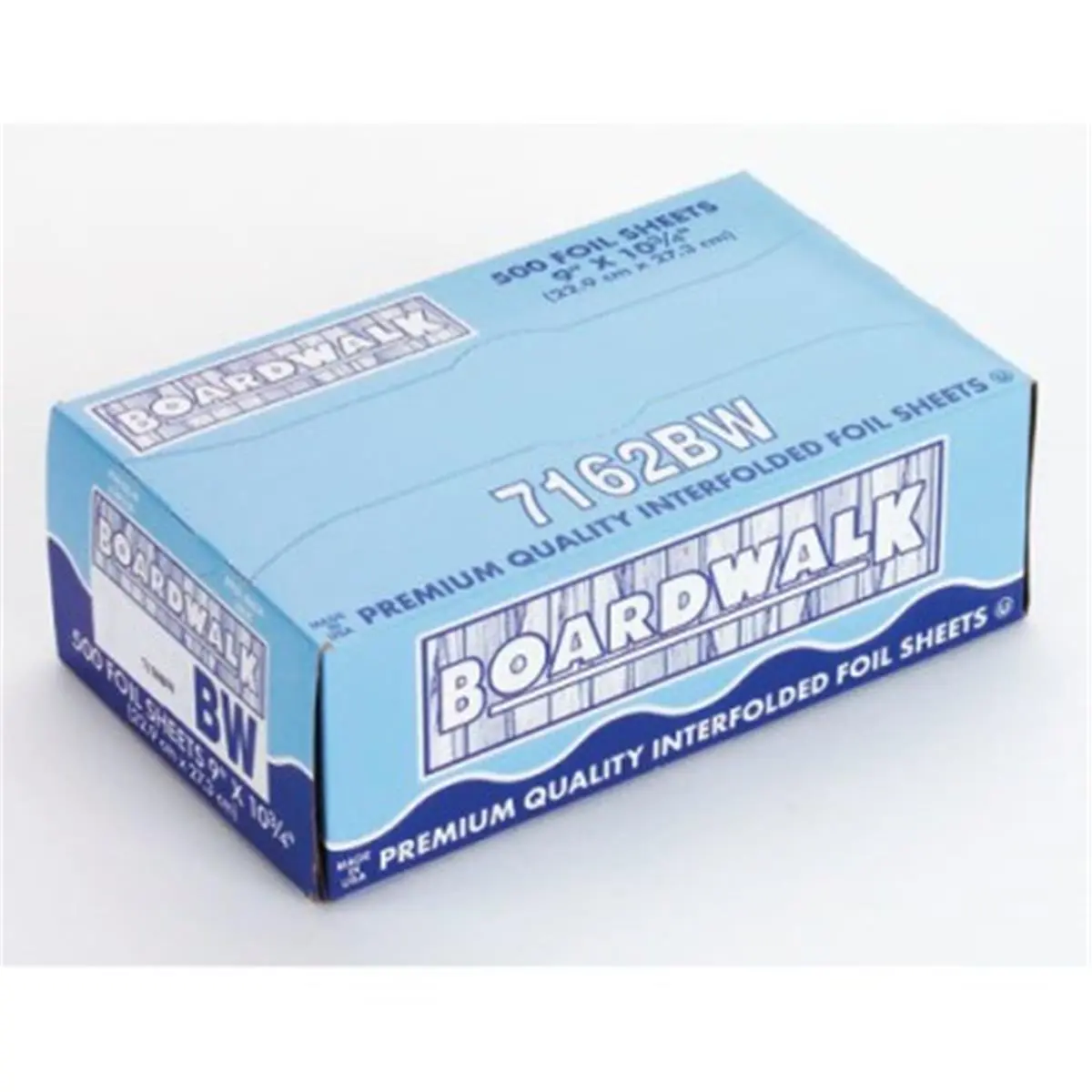 Boardwalk BWK 7164 Disposable Aluminium Cooking Pop-Up Foil Sheets, 12x10.75"/12" x 10-3/4", 200 Sheets per Carton (12-Count Cartons), Cookware, Single Sheets Dispense One At A Time