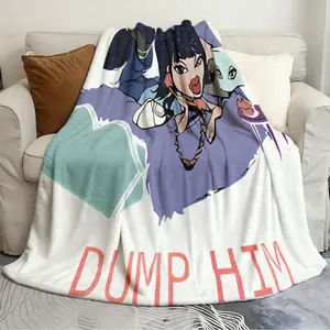 HD digitally printed flannel blankets Jade in the Bratz doll Abstract blanket Soft and cozy flannel blanket home and travel blanket birthday gift