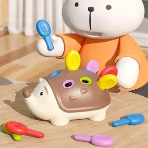 Fine Motor Toys for Toddlers, Hedgehog Learning Counting & Sorting Montessori Educational Sensory Toy, Development Sensory Gifts for Kids Boys Girls