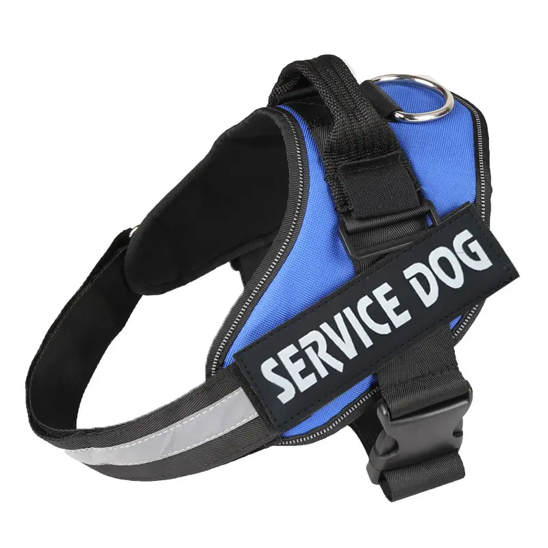 Service Dog Harness with 3M Reflective Safety, Easy Adjust & No-Pull Design - Breathable Nylon Handle for Small/Medium/Large Dogs velcro pets Service Dog Harness with 3M Reflective Safety, Easy Adjust & No-Pull Design - Breathable Nylon Handle for Small/Medium/Large Dogs velcro pets