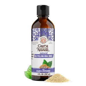 GuruNanda Sesame + Peppermint Oil Pulling 8 oz GuruNanda Sesame + Peppermint Oil Pulling 8 oz