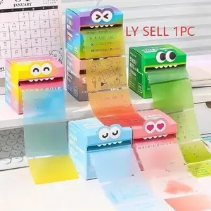 105 Sheets Cute Pull-Out Tear-Off Sticky Notes, Pearl Design, Waterproof, Self-Adhesive, Ideal for School and Office Use, File Organization