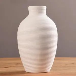 Nordic Origami Ceramic Vase – Modern Minimalist Flower Vase for Home Decor