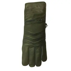 Reed Women's Premium Leather Snowmobile Insulation Motorcycle Gloves - Imported