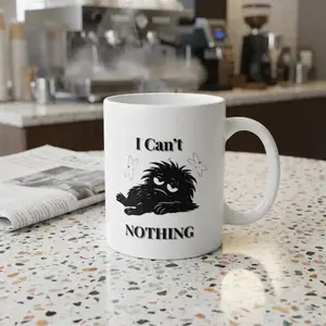 I Can't Do Anything Mug – Funny Lazy Humor Coffee Mug, Sarcastic Quote Cup, Relatable Meme Mug, Gift for Friends, Burnout Humor Mug