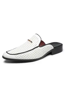 Men's Casual Rubber Sole Slippers, Daily Wear Comfortable Footwear, Easy Slip-On Design, Perfect for Home & Outdoor Use
