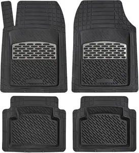 K&K Auto Accessories Sapphire 3D Car Floor Mat Thick 8 Lb Heavy Duty Durable Universal Sapphire Carbon Deep Dish for Cars SUVs Minivan Truck