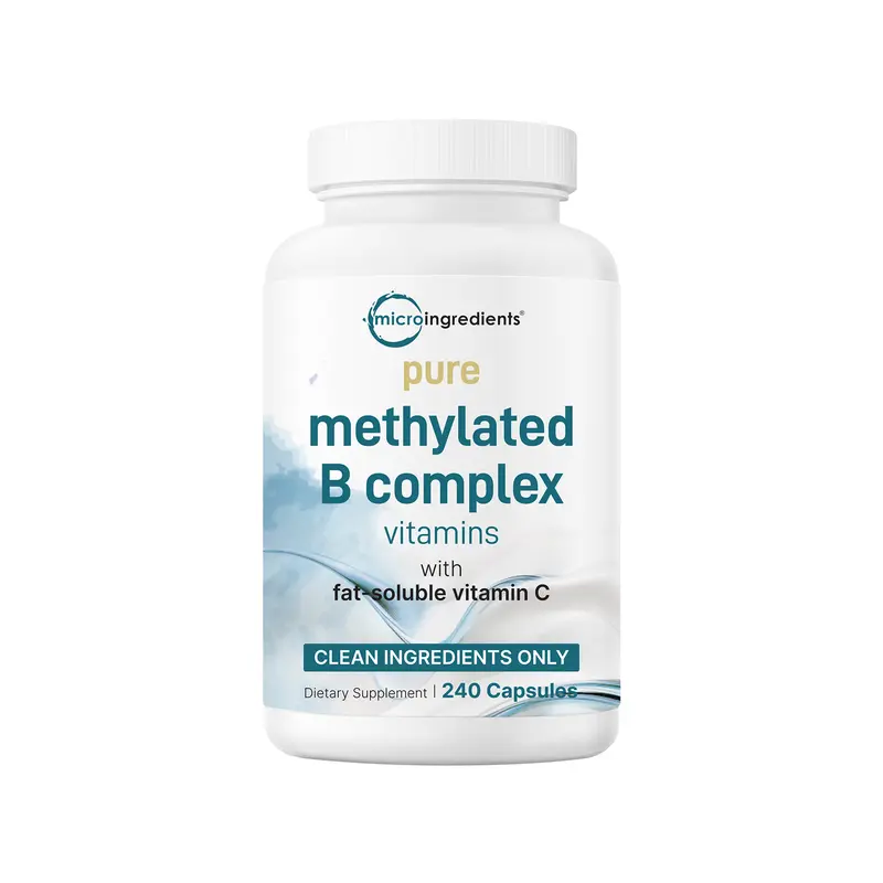 Micro Ingredients Methylated B Complex, 240 Pure Capsules