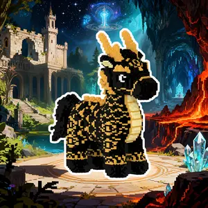 Flame Horse 3D Puzzle Blocks Creative Decoration, Birthday Halloween Valentine Christmas Holiday Gift, Home Decor DIY Crafts