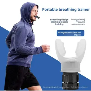 Pulmonary capacity training device - Portable mouthpiece type respiratory training device for improving chronic obstructive pulmonary function exercise training device