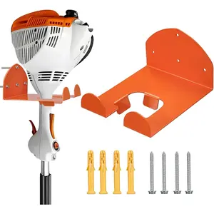 ?2025 Upgraded? Heavy Duty Garage Organizer Weedeater Hanger - Wall Mounted Trimmer Rack for Weed Eater, Grass Trimmer/Leaf Blower/, 1 Pack Garage Organization Storage Solution