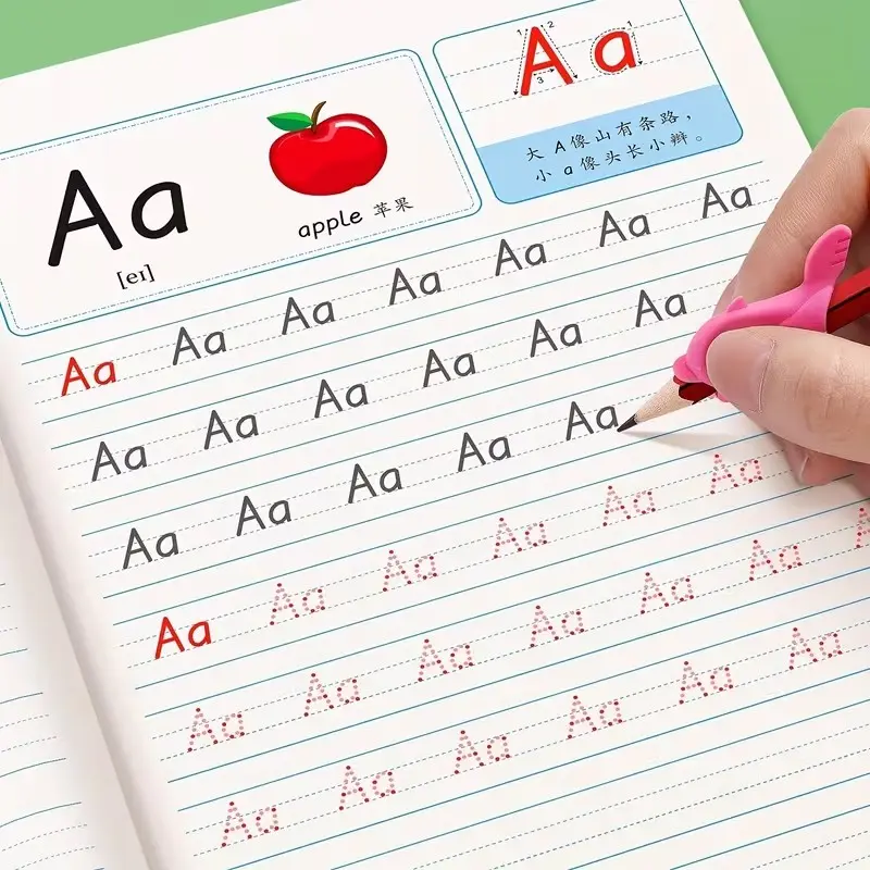 32 Page Letter Tracing Book, Tracing Preschool Books, English Alphabet Handwriting Practice Workbook, Preschool Learning Activity Book, Learning Materials, School Supplies, Teaching Supplies