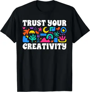 Women's 100% Cotton Short-Sleeve Round Neck Vintage Graphic T-Shirt - Everyday Casual Streetwear Top for Art Teachers, Breathable Tshirt
