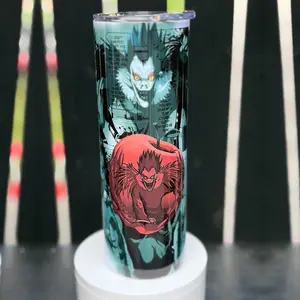 Death Note Inspired Tumbler 20oz Stainless Steel Drinkware Bottles for Fans