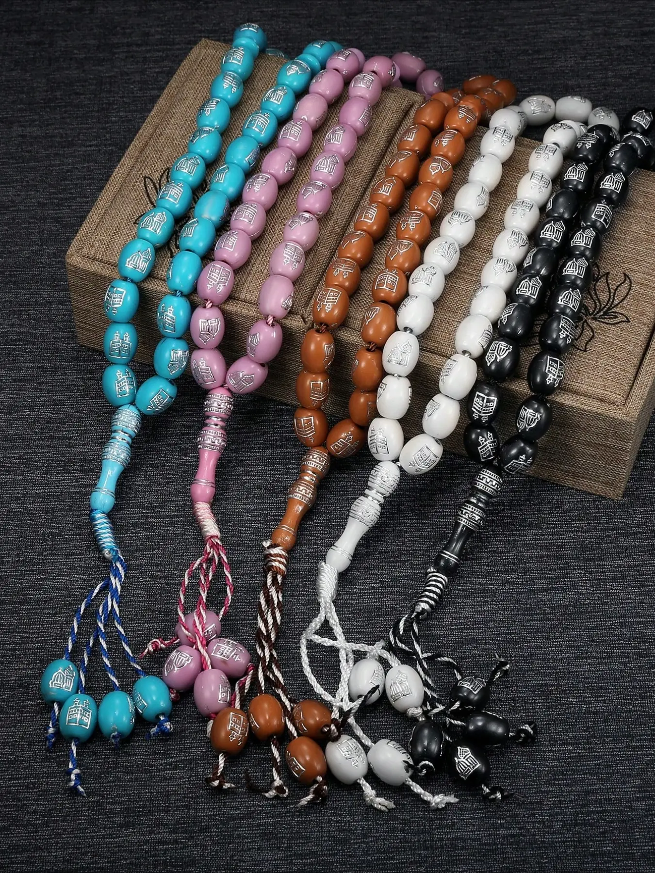 1 Piece of Creative Hand Woven Rope, Creative Texture Muslim Islamic Prayer Bead Bracelet For Muslim, Daily Decorative Accessory
