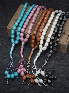 1 Piece of Creative Hand Woven Rope, Creative Texture Muslim Islamic Prayer Bead Bracelet For Muslim, Daily Decorative Accessory