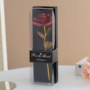 Creative Rose Flower Gift Box, 1 Count Romantic Rose Flower Gift Box, Unique Birthday Gift for Girlfriend and Bride, Elegant Keepsake