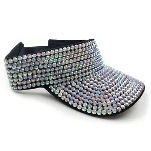 Victoria Visor in Black & AB Crystal Victoria Visor in Black & AB Crystal