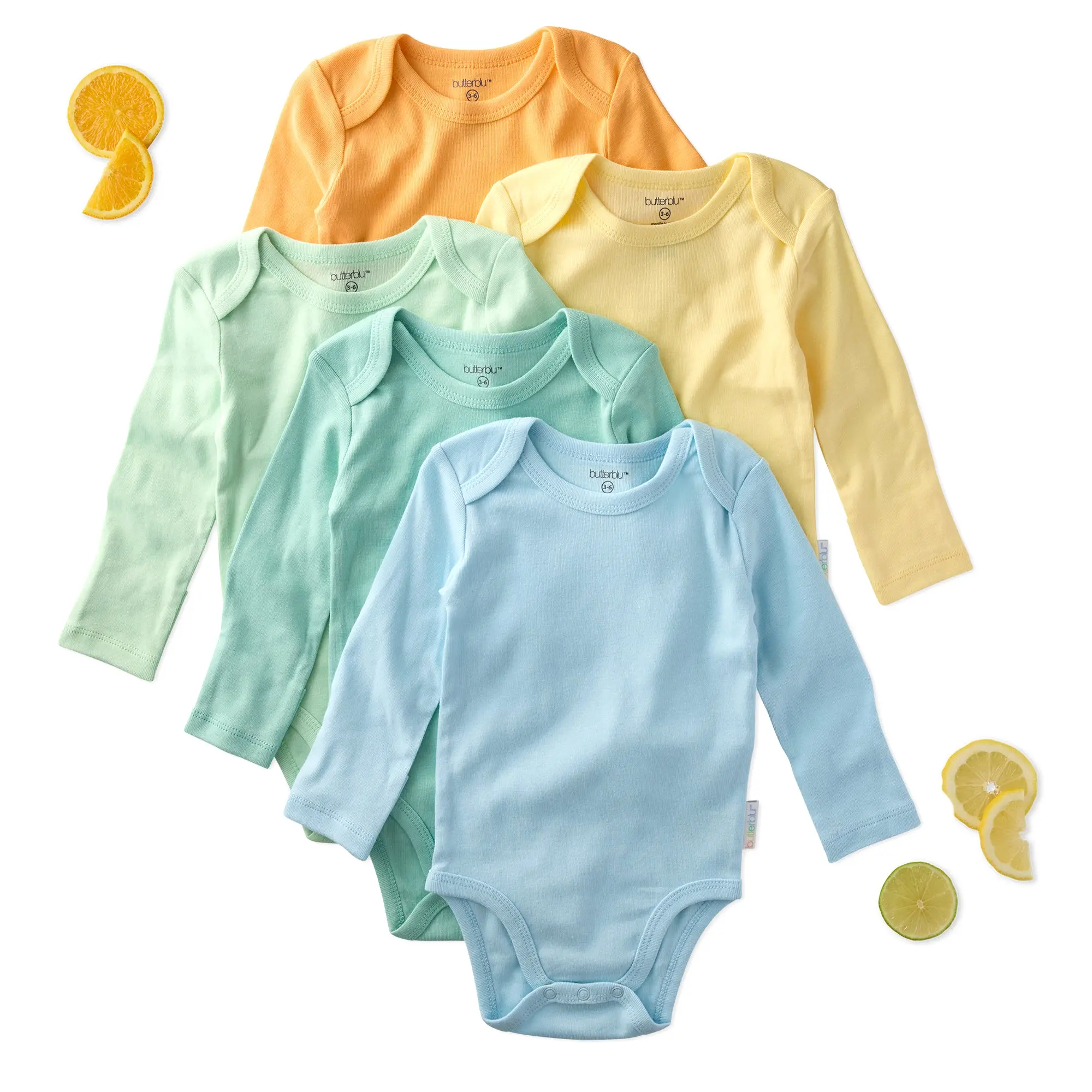 BLAKE 5-Pack Long Sleeve Bodysuits