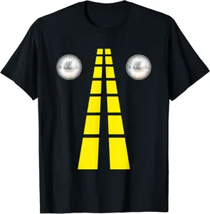 Deer Headlights With Road Markings Couples Costume Halloween T-Shirt - Abigaillou Shop 24B0C21FXLRH
