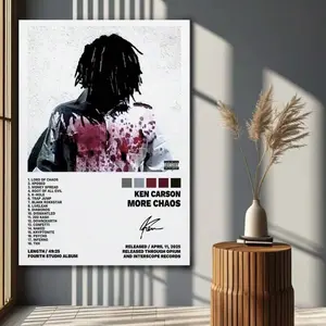 (Framed Frameless Poster Optional)  1PC Room Decor  Poster More Chaos Music Album Cover Posters For Room Aesthetic Canvas Wall Art For Teens Room Decor