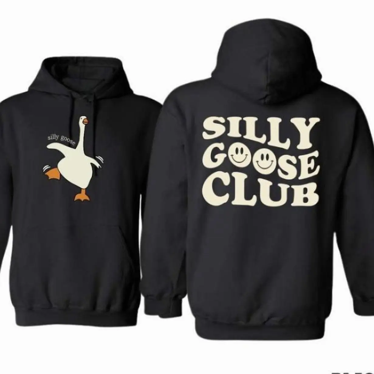 Silly Goose Club Goose Best T-Shirts, Crewneck Sweatshirts & Pullover Hoodie, Unisex Casual Shirt For Men & Women, 100% Cotton Classic Fit S2WQR