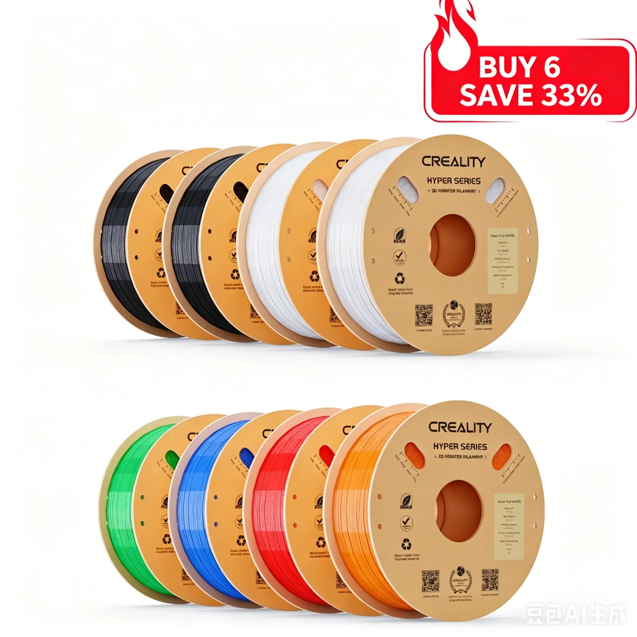 Creality Hyper Series PLA 3D Printing Filament 1kg Creality Hyper Series PLA 3D Printing Filament 1kg