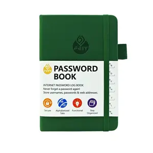 Password Organizer Journal for Seniors, Hard Cover Password Keeper Diary with Alphabet Tabs, Pocket Size Internet Login Manager