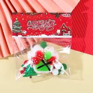 Beads Soft Cat Paw Squeeze Cartoon Waffle Christmas Fidget Doughnut 3D Pinch Food Series Party