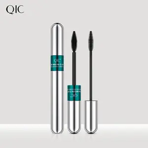 2-In-1 Qic Mascara, 5x Longer Washable Mascara, 4D Silk Fiber, Non-Caking, Long-Lasting Waterproof, Beauty Eye Makeup