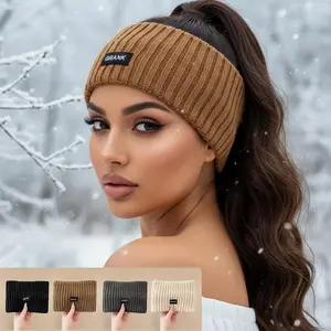 Women's Soft Stretchy Headbands 4-Pack Cozy Ear Warmers for Cold Weather Stylish Hair Accessories for Everyday & Formal Wear X-Static Material