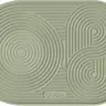 OutIn Silicone Coffee Mat & Drink Coasters - 9.8” x 6.7” Foldable Waterproof Drip Tray, Reusable Place Mat for Portable Coffee Makers, Travel Tableware