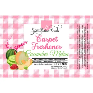 Cucumber Melon Carpet Freshener Powder - Freshening Formula in Premium Quality Packaging