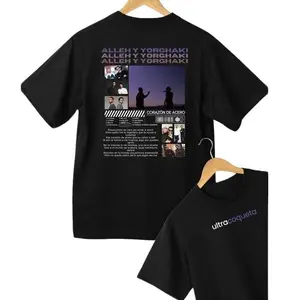 Alleh Yorghaki Inspired World Tour 2025 Tee, Retro Hip Hop Streetwear Graphic Shirt, Casual Cotton Streetwear Top, for Women & Men, Full Colors, Full Sizes