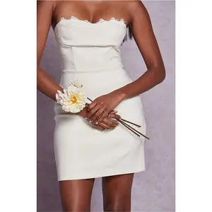 ASTR THE LABEL MELANI LACE PEEKABOO DRESS - CREAM