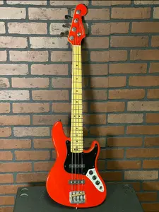 Short Scale Woodcraft Electric Bass JB4 Mini 4-String Glossy Red