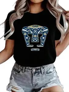 Pumas UNAM Graphic Tee - Mexican Football Soccer Style Cotton Top, Summer Casual Streetwear, Oversized Retro Style Short Sleeve T-Shirt, Perfect Sportswear Gift for Her