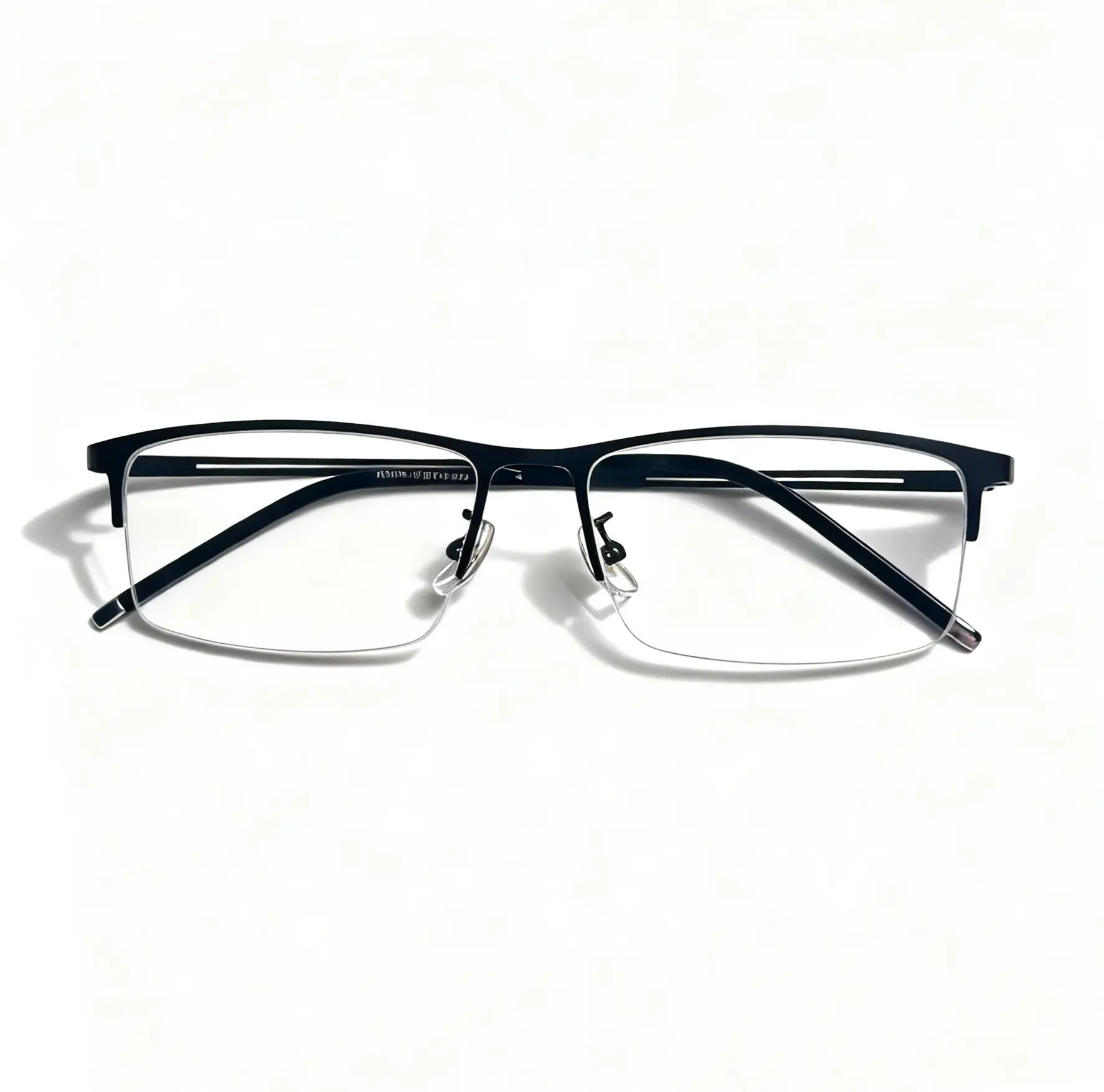 FIANPOR Ultra Light Pure Titanium Half Frame Glasses Fashion Comfortable Unisex Eyewear for Men & Women
