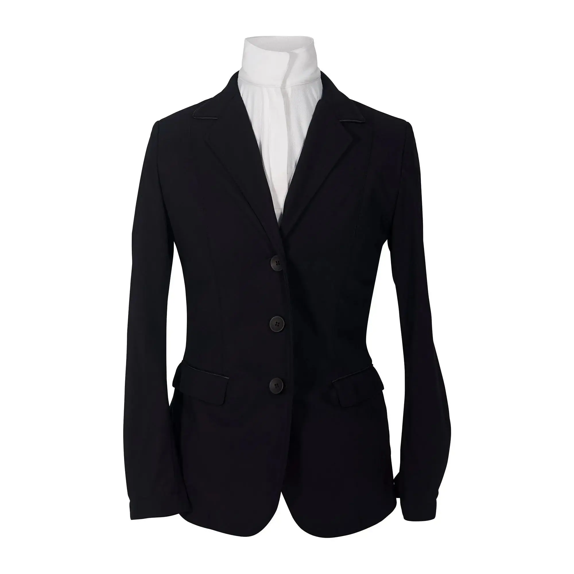 Grand Prix Saltare Dolce 3 Button Riding Show Jacket, Black