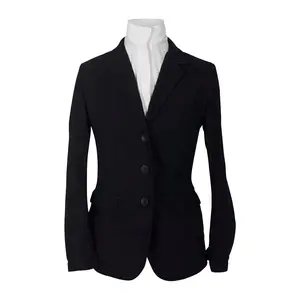 Grand Prix Saltare Dolce 3 Button Riding Show Jacket, Black