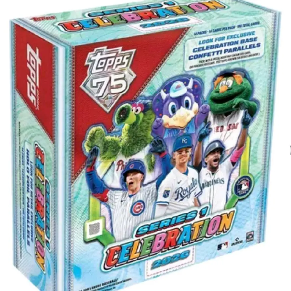 Topps 75 Series 1 Celebration 2026 Baseball Trading Card Box with ...