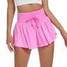 Blaosn Women's High-Waist Casual Sporty Skort - Activewear with Skirt-Style Flow, Built-in Athletic Shorts, Spandex Fabric, Pockets, Lightweight for Tennis Attire, Workout Skirts & Summer Wear