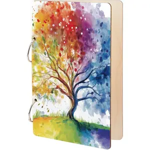 Tree Greeting Card Organizer Birthday Gift Card Holder Seasons Tree of Life Cards Keeper Storage Keepsake Book Binder Post Cards Photo Album Holder Wedding Planner Journal Keepsake Gifts