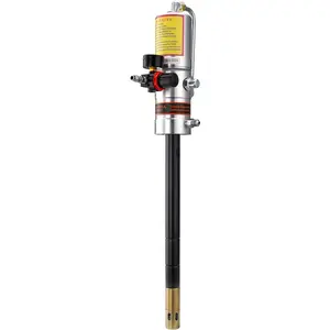 Grease Pump, 50:1 Pressure Ratio Air Operated Grease Pump with 13 ft High Pressure Hose and Grease Gun, Pneumatic Grease Pump, Portable Lubrication Grease Pump with 360° Swivel Grease Gun Head